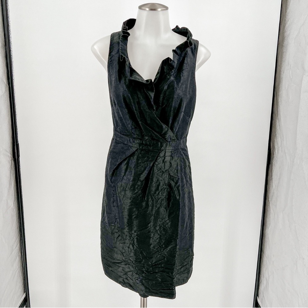 J Crew Black Criss Cross Front Dress